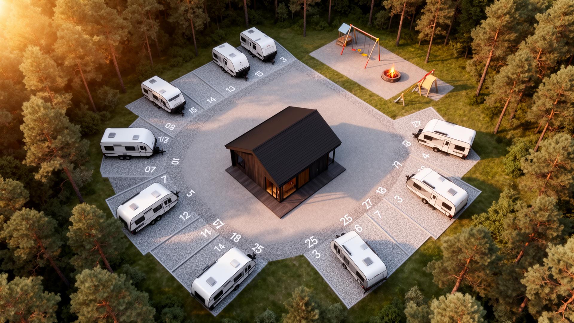 Схема территории Camper Stop